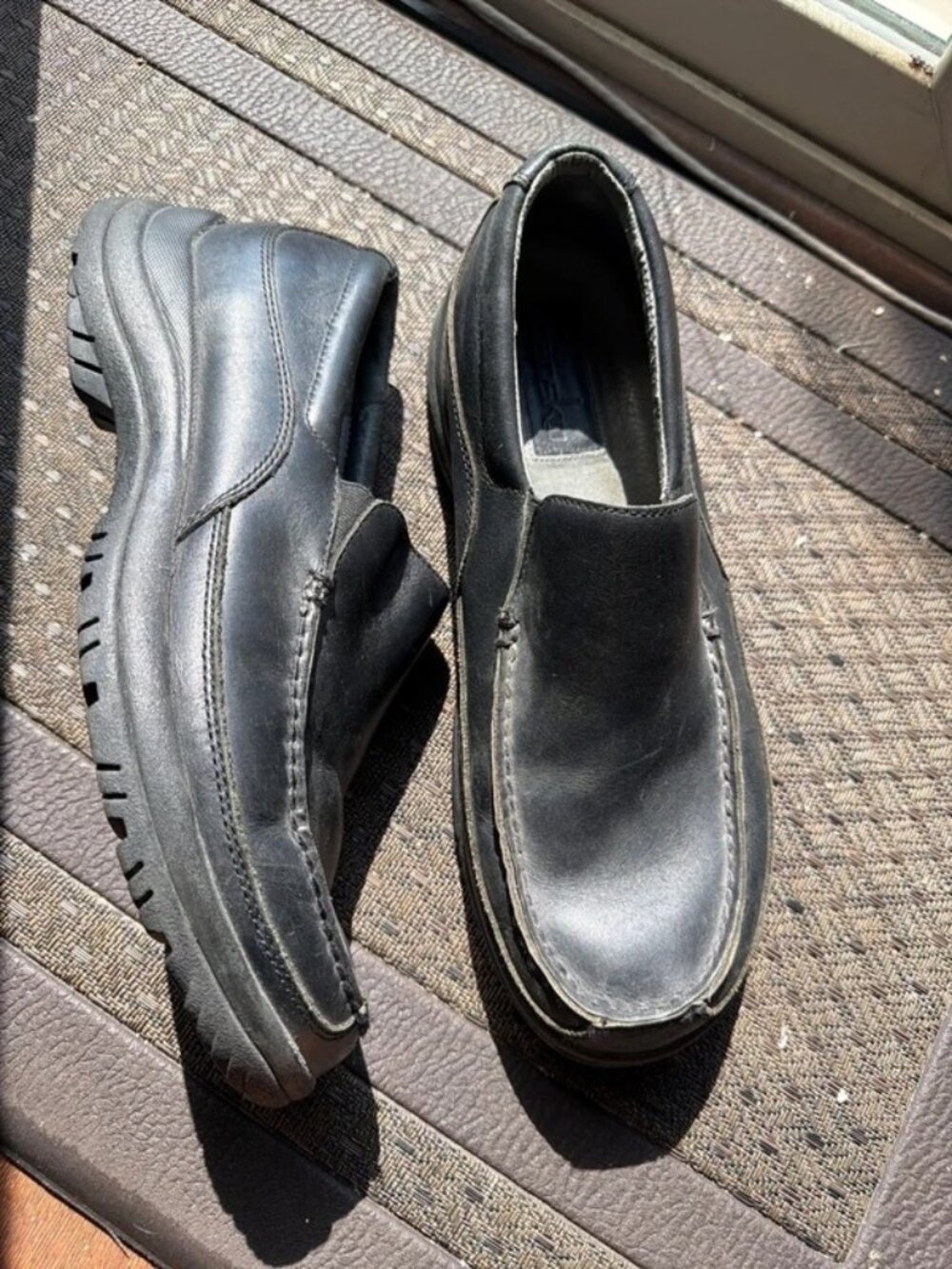 Dansko Men's Black Leather Slip-On Loafer Dress Shoes Size EU 45 US 11.5-12
